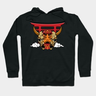 Oni mask daruma Hoodie